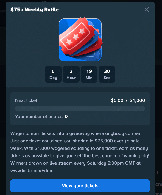 Stake Casino weekly promotion